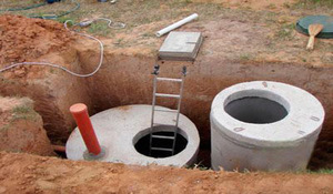 Монтаж колец для канализации