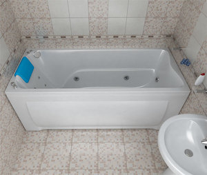 Акриловые ванны бывают обычной прямоугольной формы, а могут быть угловыми или фигурными.