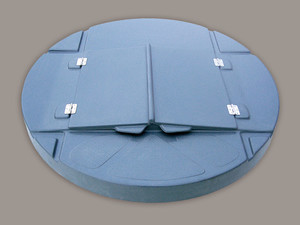 Пластиковая крышка для колодца также может быть изготовлена в домашних условиях.